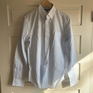 Banana Republic Shirt Non-Iron 100% cotton COLOR:White w/ blue grid SIZE:small
